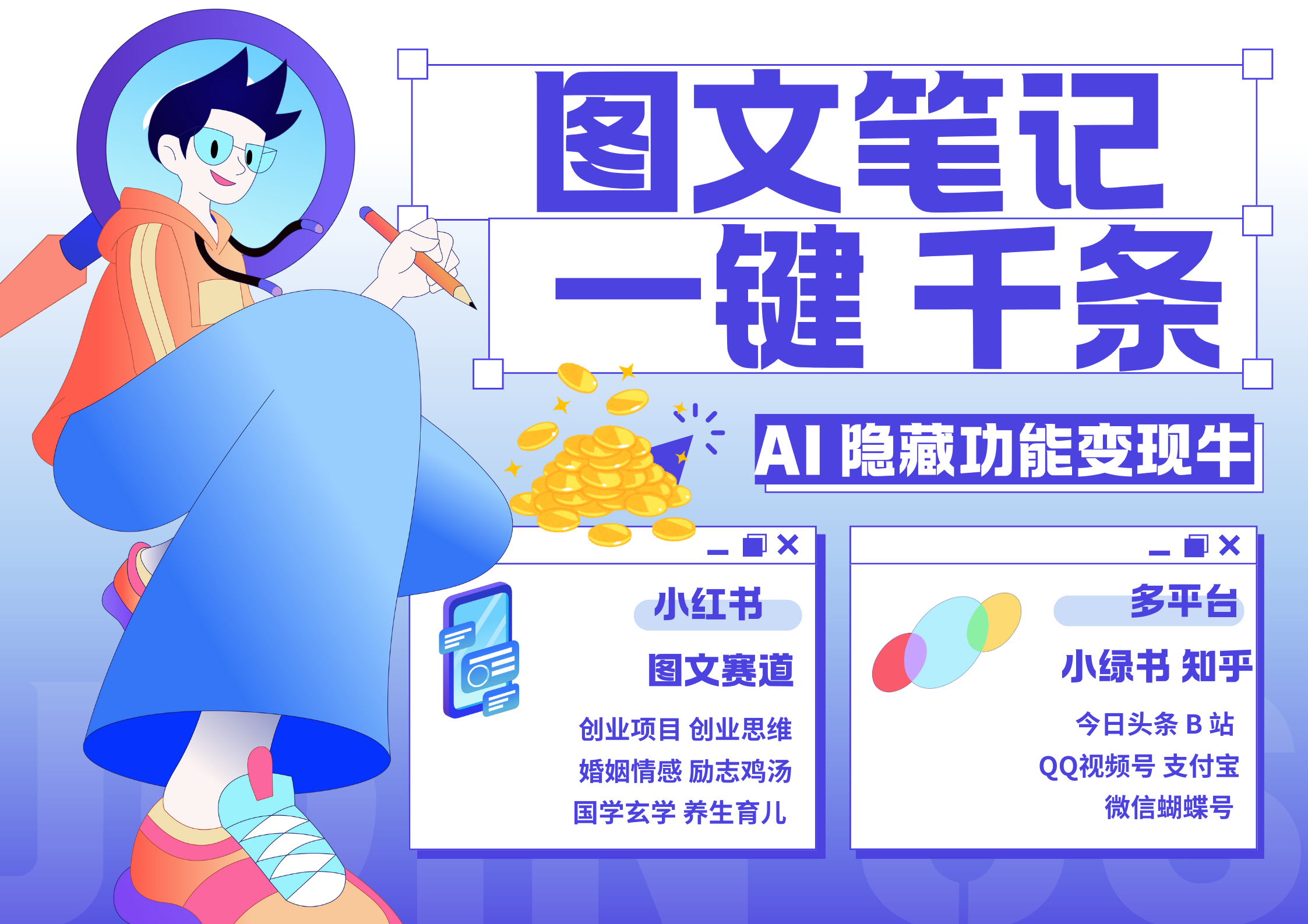 图片[1]创业吧-网创项目资源站-副业项目-创业项目-搞钱项目小红书小绿书 秒生图文一键千条 轻松变现3W+创业吧-网创项目资源站-副业项目-创业项目-搞钱项目创业吧